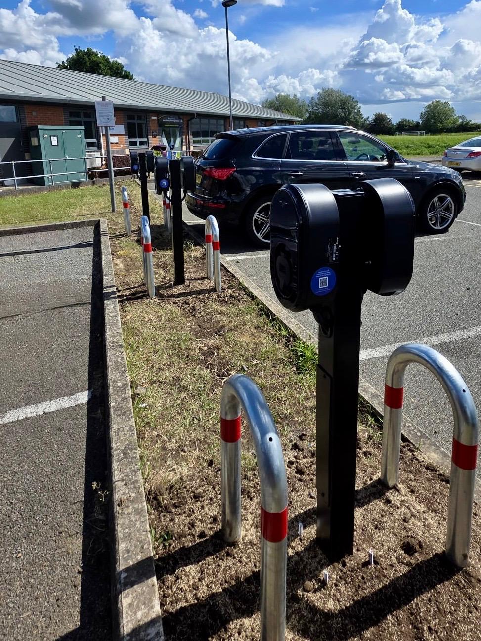 Staff and fleet EV charging installation