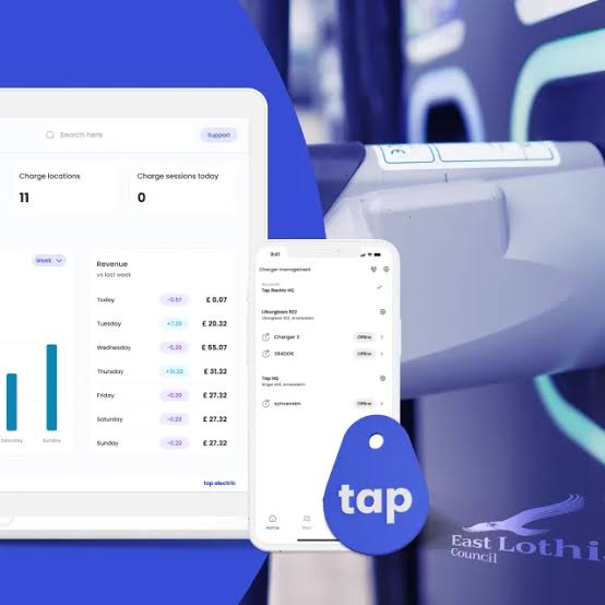 Tap Electric charging app and payment platform